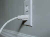 electrical outlet plugged in
