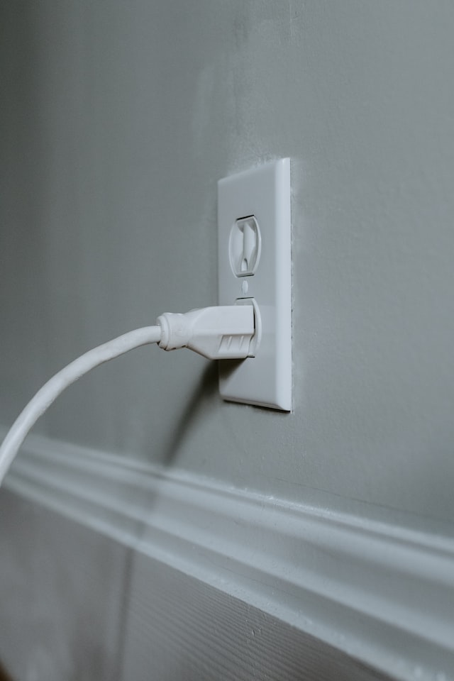 electrical outlet plugged in